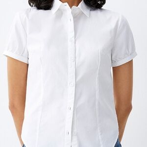 SIMONS TWIK Puff-sleeve shirt